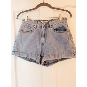 PacSun Lightwash Denim "Mom Shorts"
